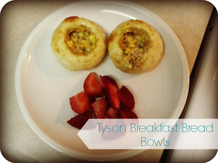 Tyson Breakfast Bread Bowls! #TysonBreakfast