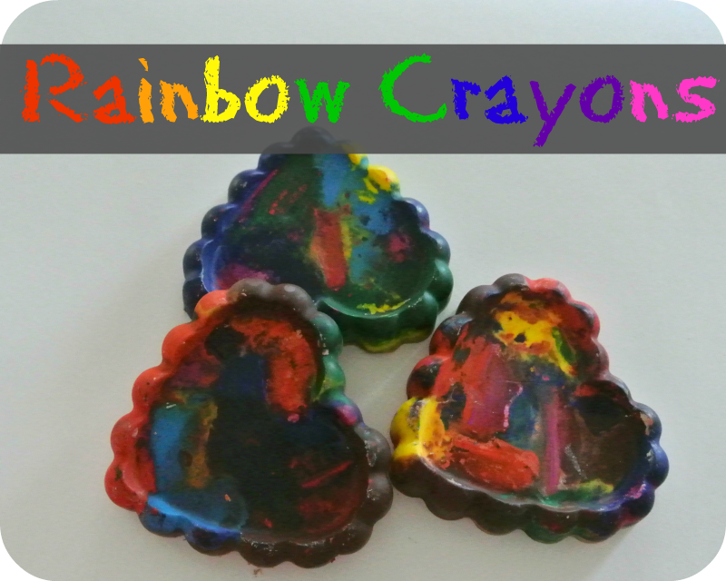 DIY Rainbow Crayons