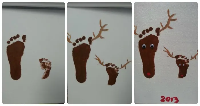 Reindeer footprints