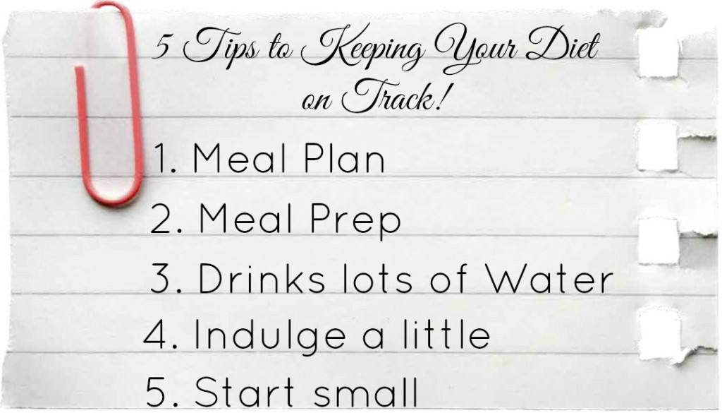 5 tips to keep diet on track