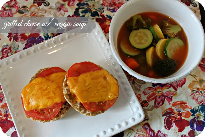weight watchers grilled cheese and vegetable soup