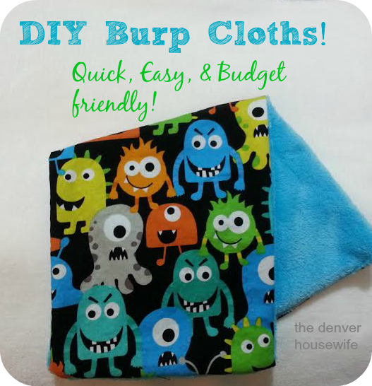 DIY burp cloths