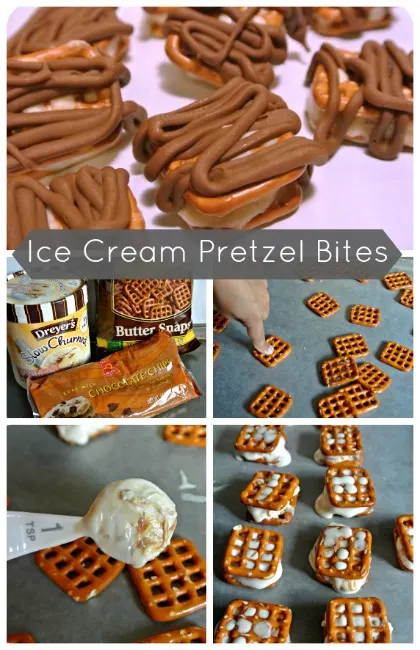 Ice Cream Pretzel Bites Steps