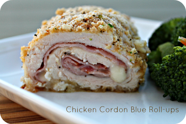 Chicken Cordon Blue Roll-ups