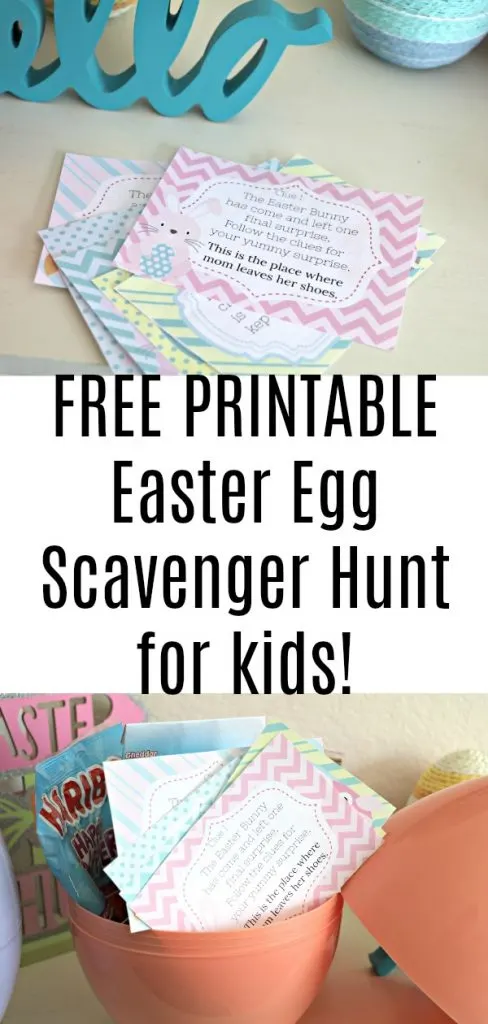 Free Easter Egg Scavenger Hunt Printable