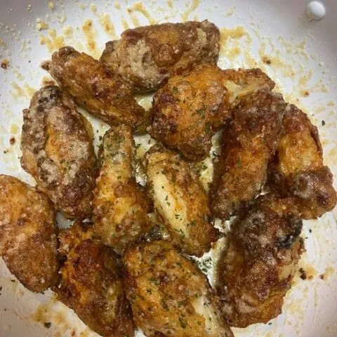 air fryer garlic parmesan chicken wings