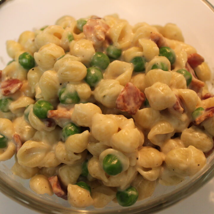 Bacon and Pea Alfredo – Recipe