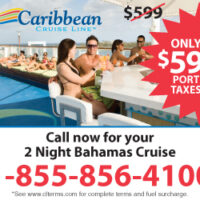 2 Night Bahama Cruise for 2 – Just $59 each!!