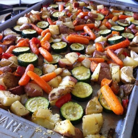 Italian Herb & Parmesan Roasted Veggies