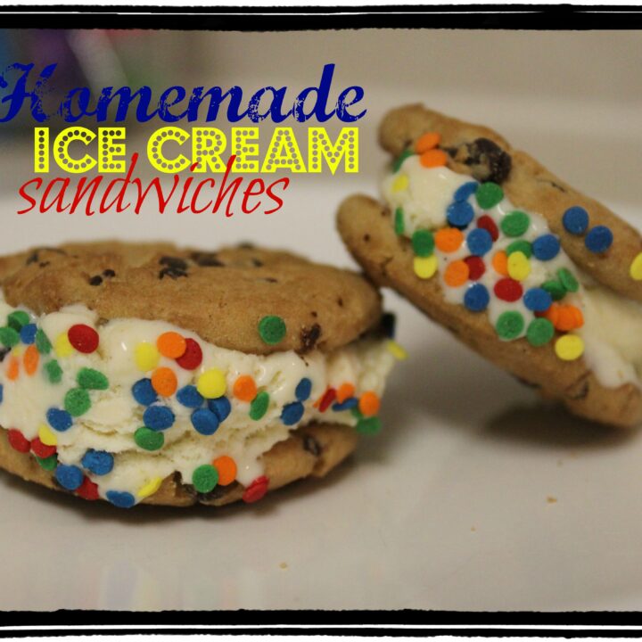 Homemade Ice Cream sandwiches