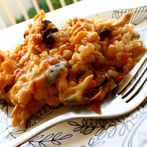 Chicken and Black Bean Enchilada Casserole