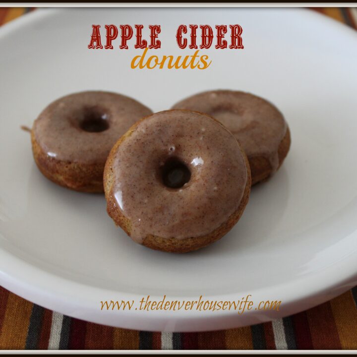 Baked Apple Cider Donuts w/ Apple Cider Glaze