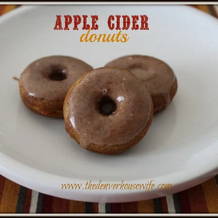 Baked Apple Cider Donuts w/ Apple Cider Glaze