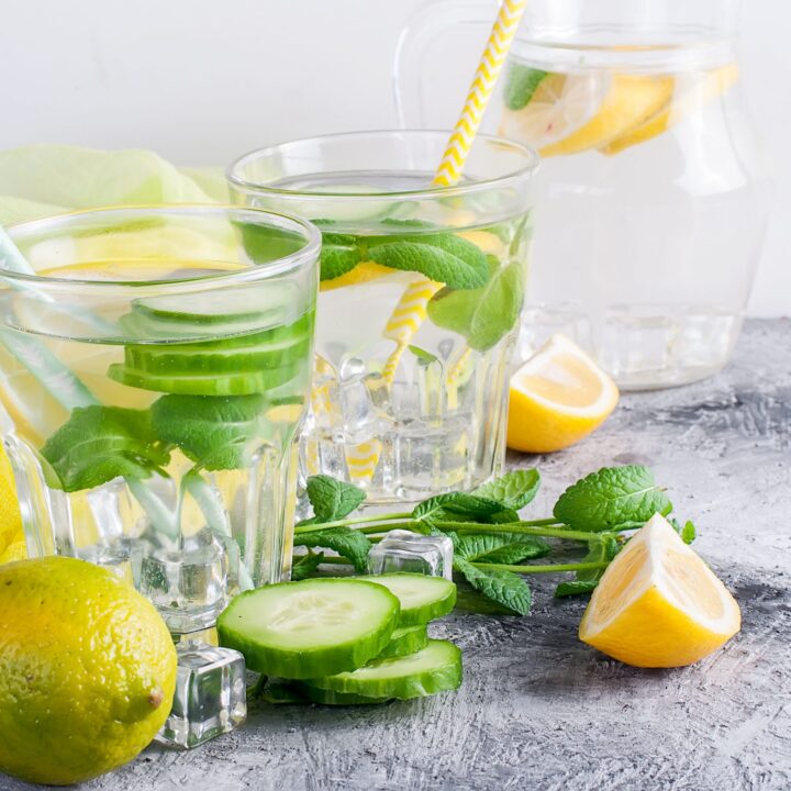 Lemon, Cucumber, and Mint Detox Water!