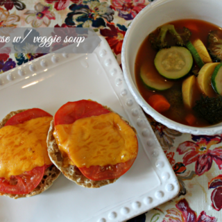 Grilled Cheese w/ Veggie Soup from Weight Watchers #SimpleStart