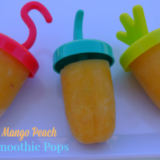 Refreshing Mango Peach Smoothie Pops Featuring Silk Almond Coconut Milk! #SilkAlmondBlends