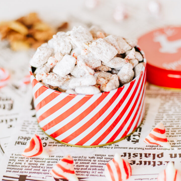 Nutella Peppermint Muddy Buddies