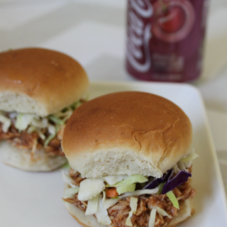 Cherry Coca-Cola Chicken Sliders!