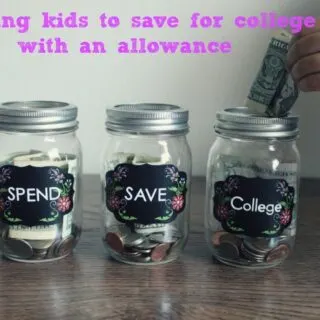 Teaching My Kids About Savings for College with an Allowance! #BabySteps