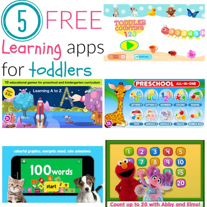 5 FREE Learning Apps for Toddlers