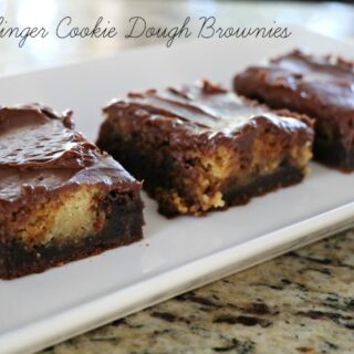 Butterfinger Cookie Dough Brownies!