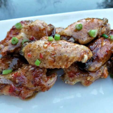 Baked Asian Sweet Chili Chicken Wings