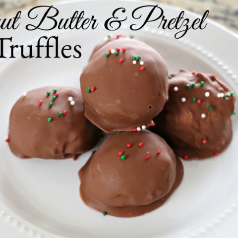 Peanut Butter & Pretzel Truffles with MaraNatha! #TooGoodForJelly