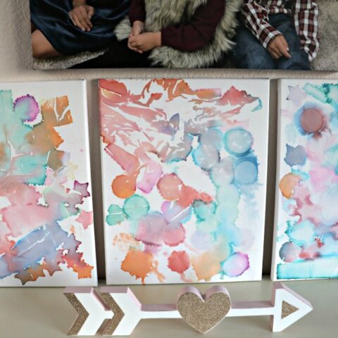 DIY Watercolor Canvas Art + Gymboree’s Spring Collection!