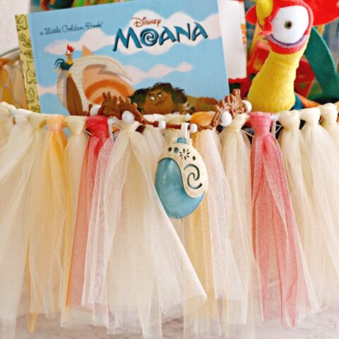 Moana Tutu Easter Basket Tutorial