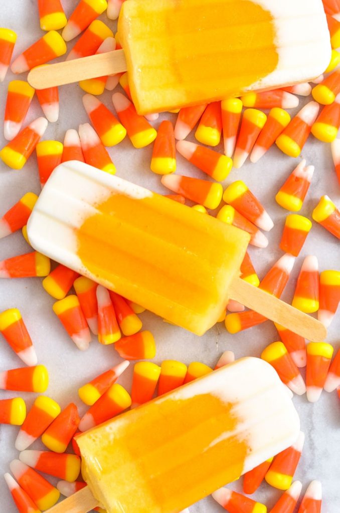 Candy Corn Popsicles