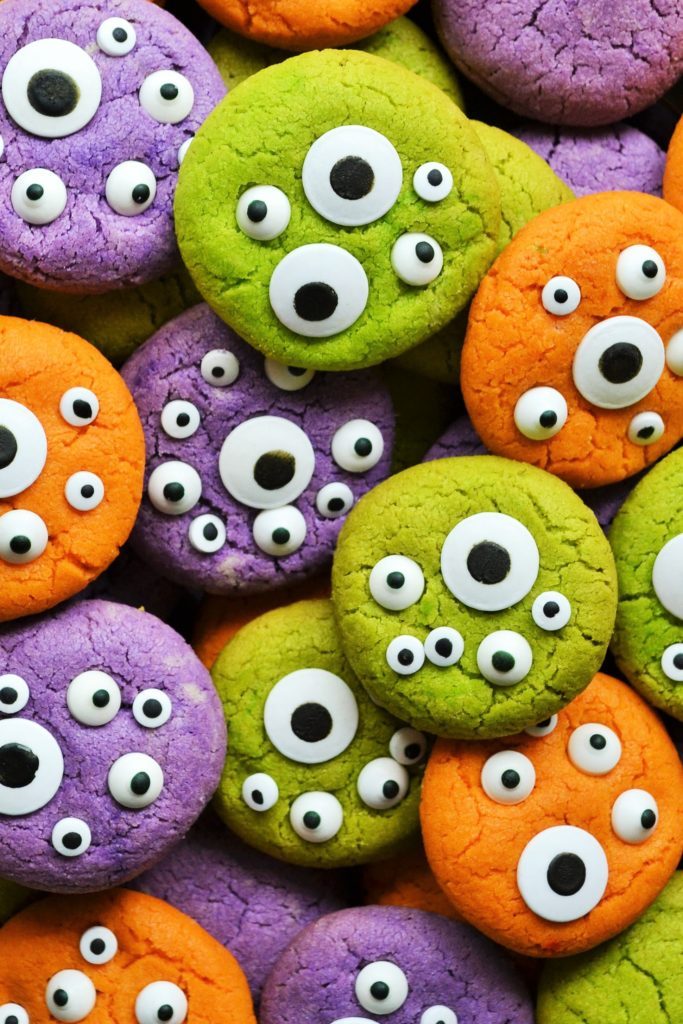 Halloween Monster Eye Cookies