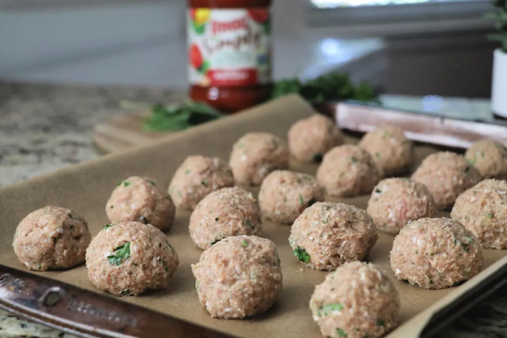 Turkey Meatballs with Mozzarella