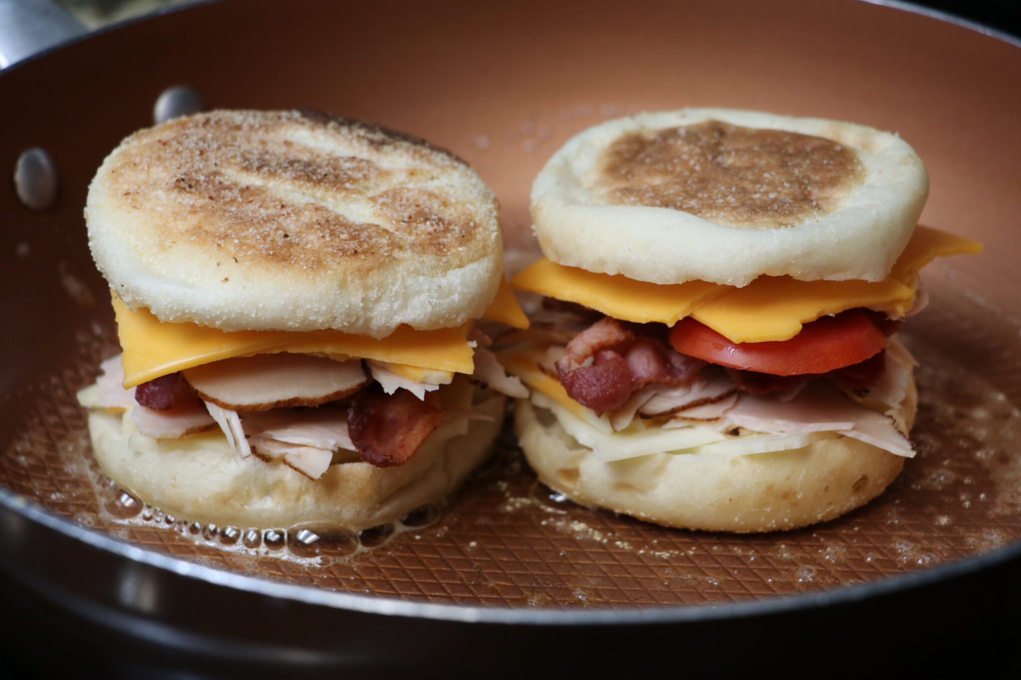 Turkey & Bacon Grilled English Muffins! » The Denver Housewife
