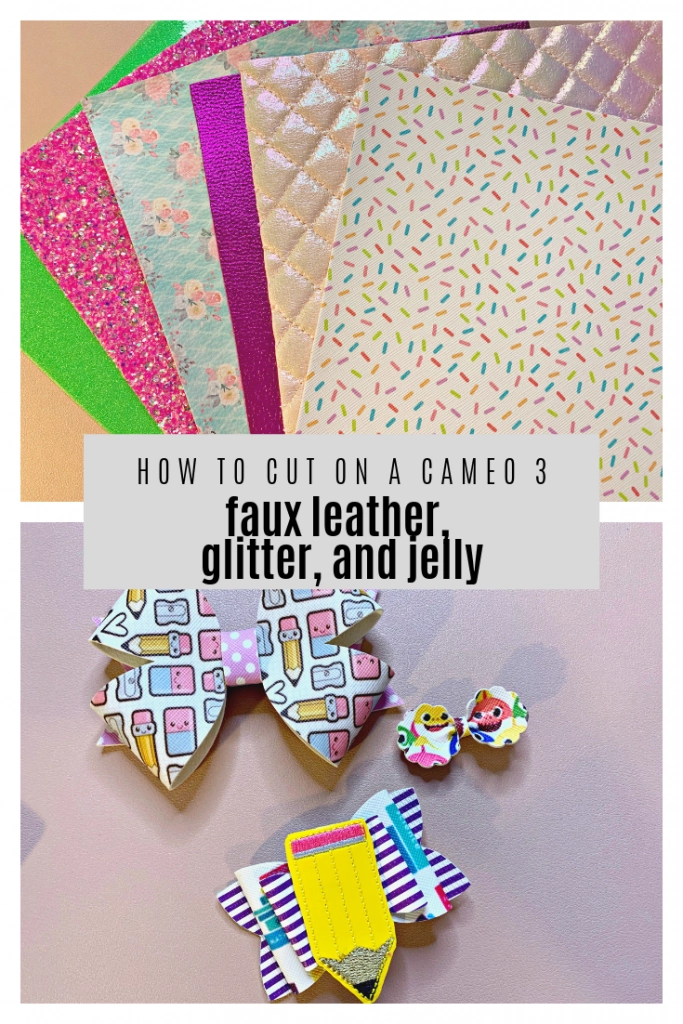 Faux Leathers and Glitter Canvas and how to cut them on your Cricut or  Silhouette Cameo machine – Cut Cute Crafts