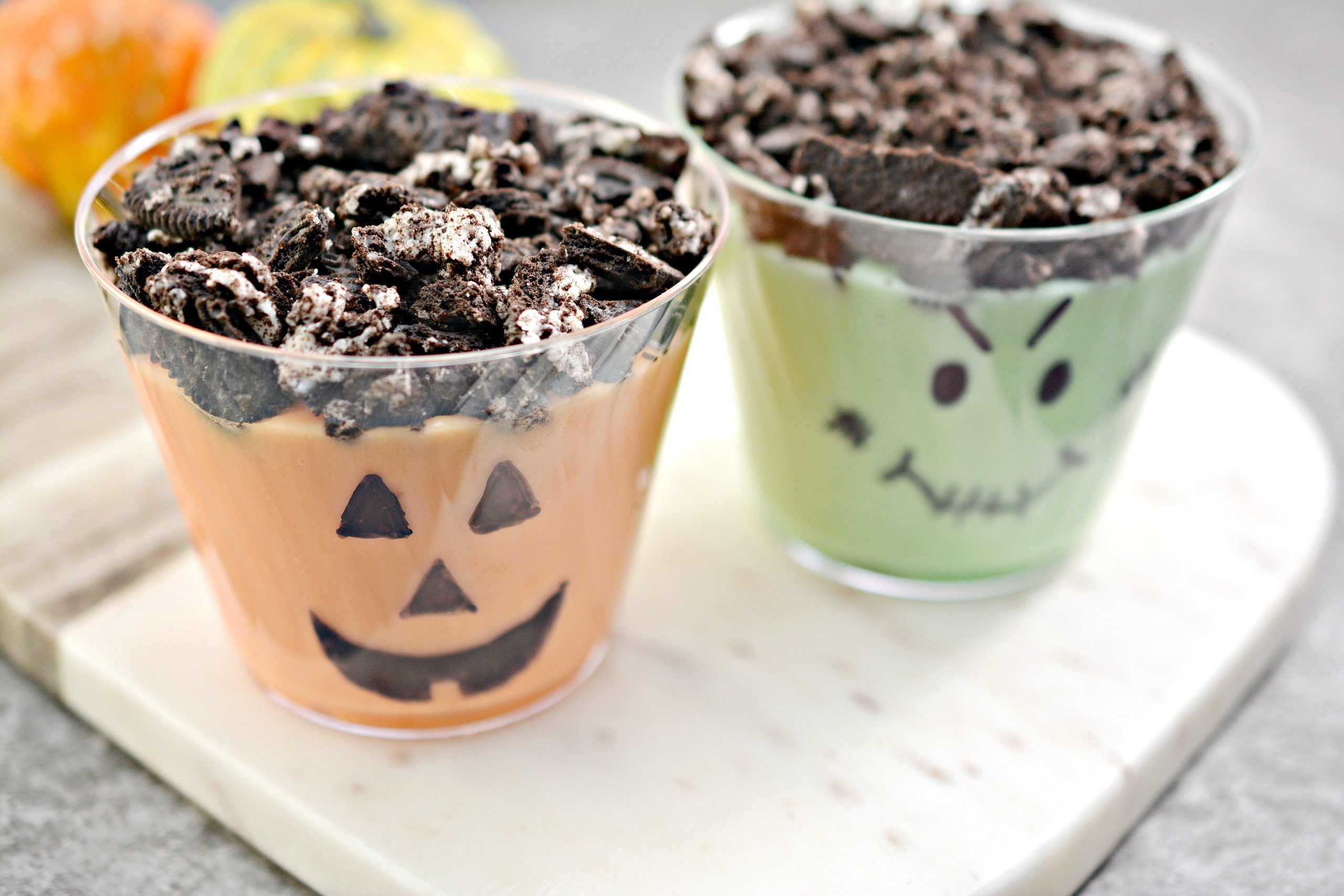 Monster Halloween Cookie Pudding Cups » The Denver Housewife