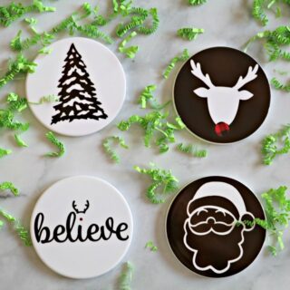Christmas Coasters with Cricut Infusible Ink