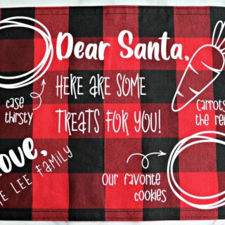 DIY Santa Cookies Tray Mat