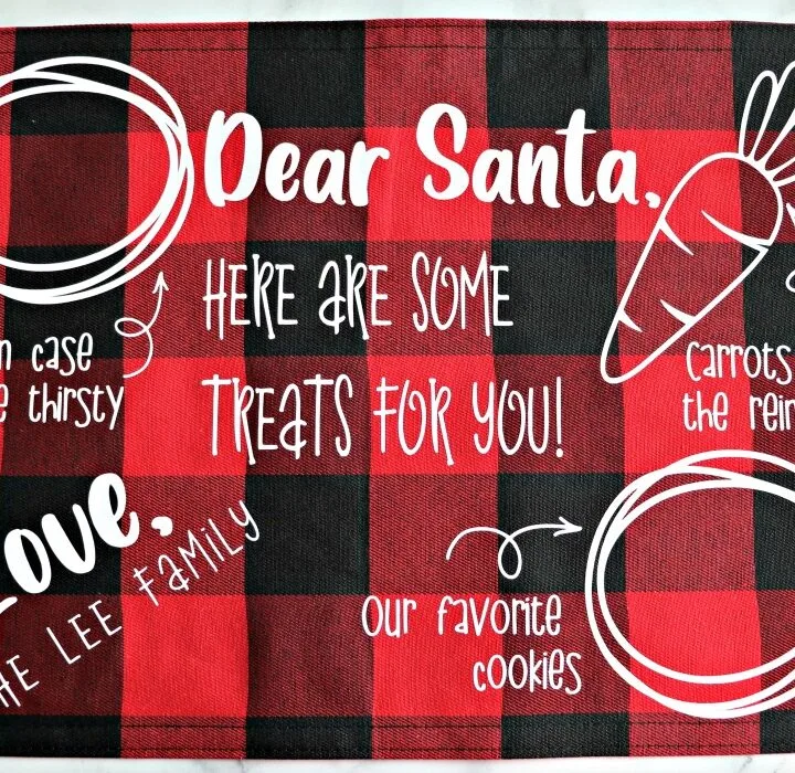 DIY Santa Cookies Tray Mat