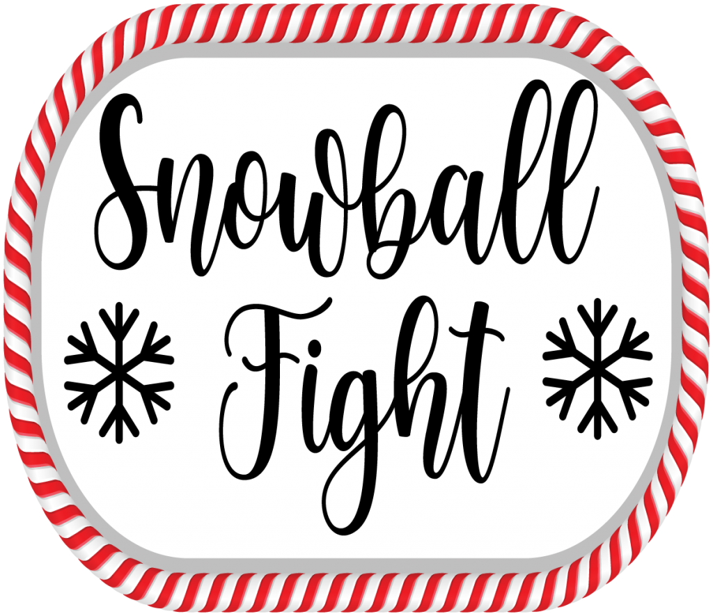 DIY Indoor Snowball Fight Buckets for Kids FREE SVG & PRINTABLE The