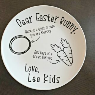 FREE Easter Bunny Plate SVG