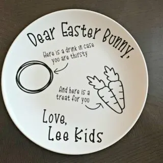 FREE Easter Bunny Plate SVG