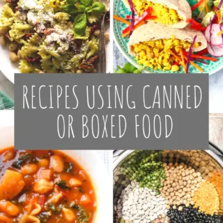 Recipes Using Canned or Boxed Food