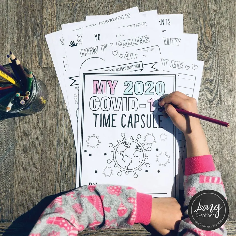 COVID-19 Time Capsule Journal for Kids Long Creations