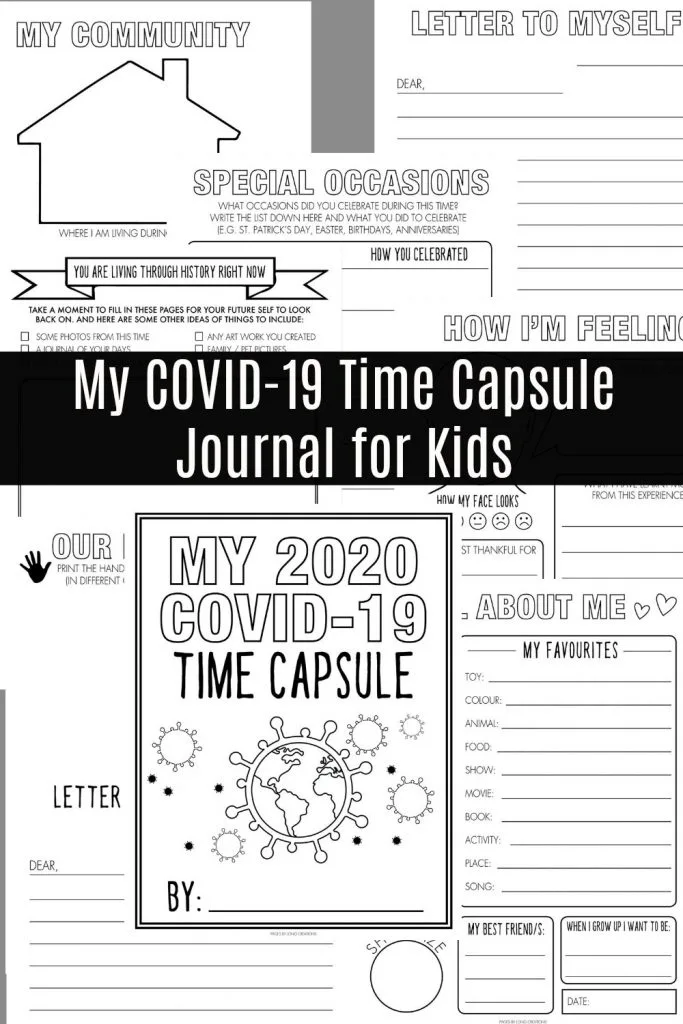My COVID 19 Time Capsule Journal for Kids