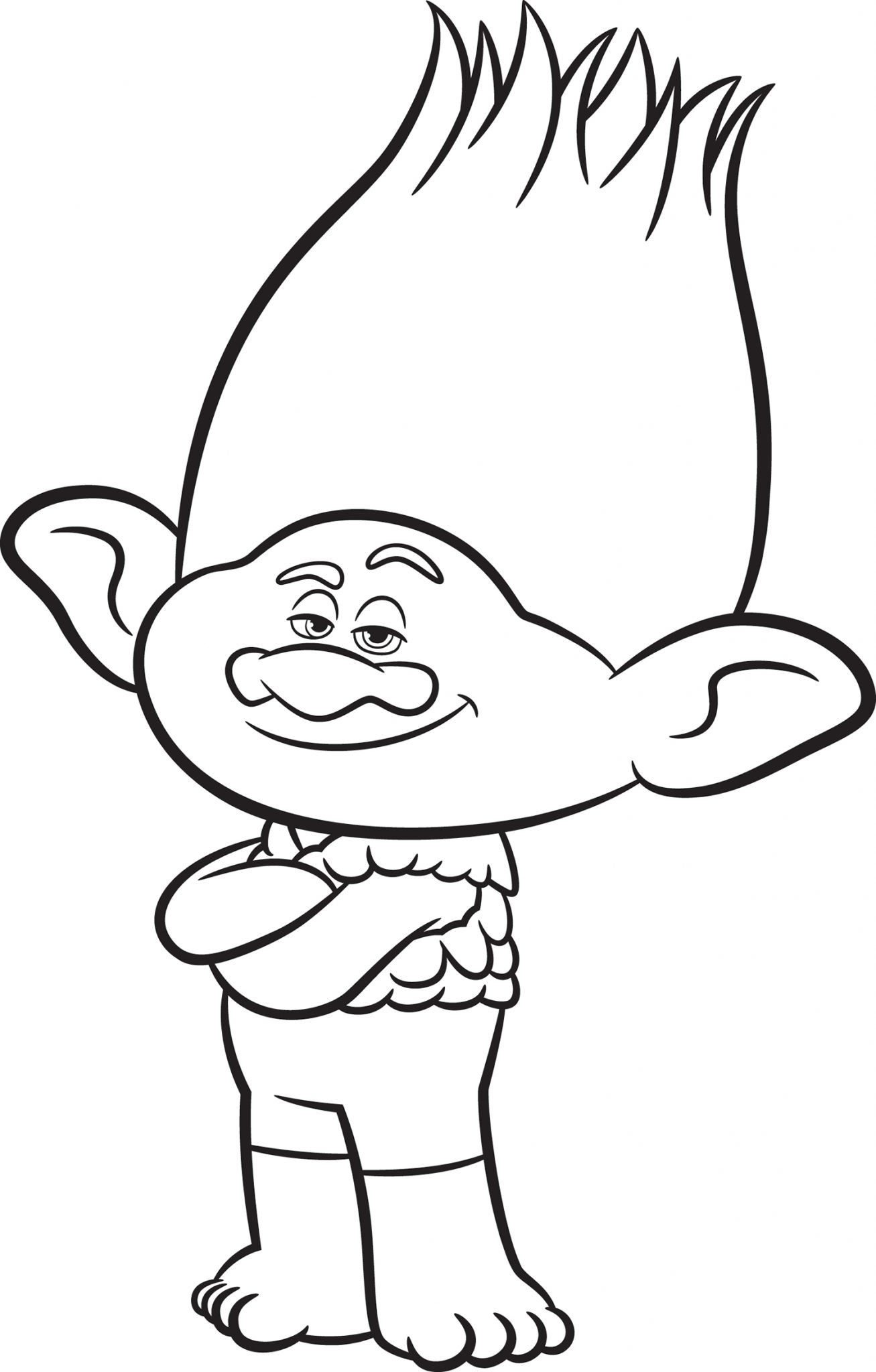 Free Printable Troll Coloring Sheets