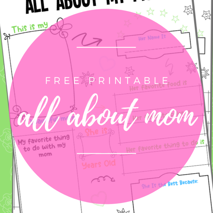 All About Mom Mother's Day Printable » The Denver Housewife