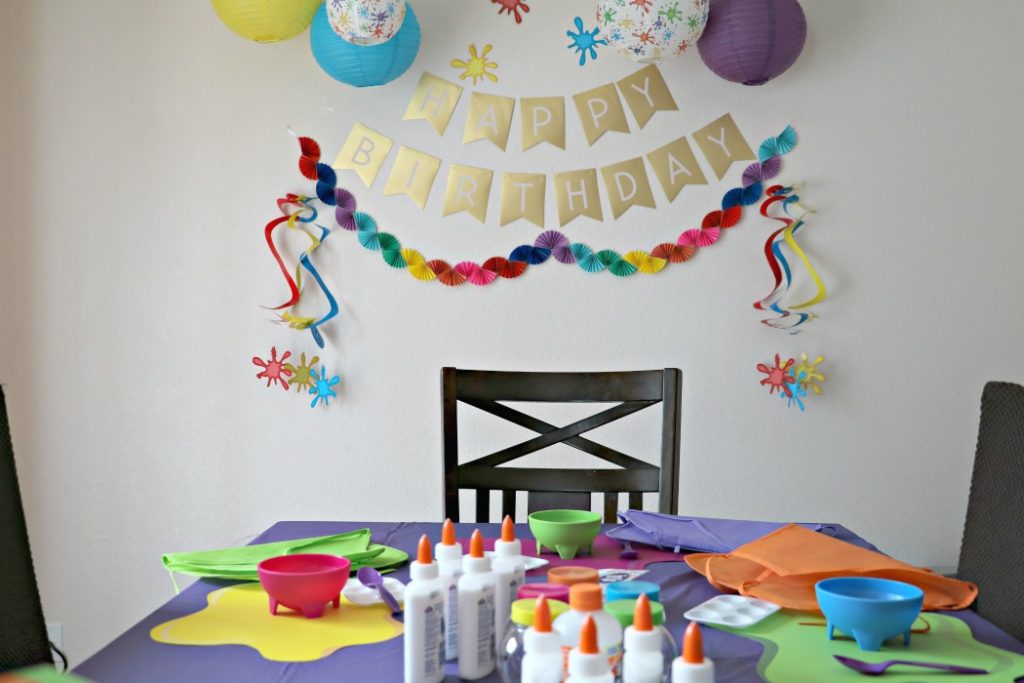 At Home Slime Birthday Party » The Denver Housewife