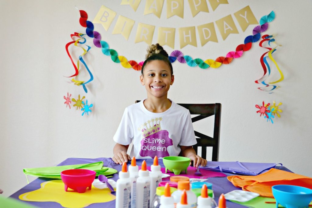 At Home Slime Birthday Party » The Denver Housewife