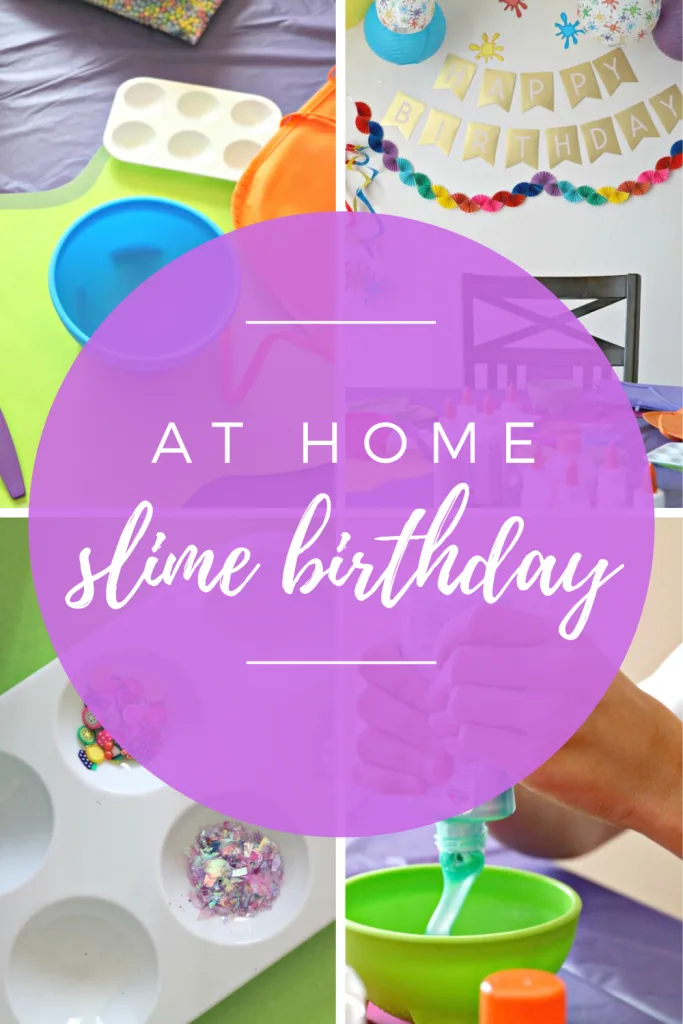 at home slime birthday party