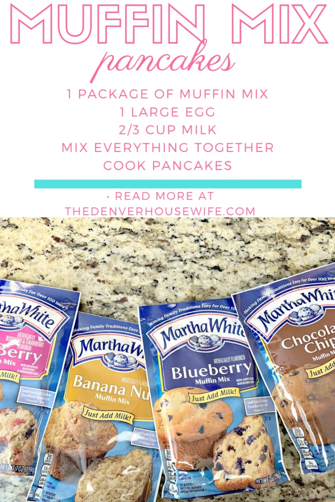 3 ingredient muffin mix pancakes